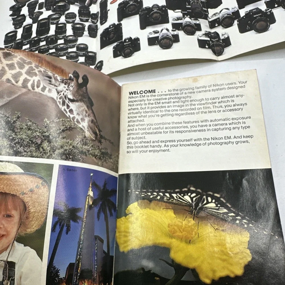 Nikon EM Photo Guide And The Nikon System Poster. #8009-03m 8026-07 PEC